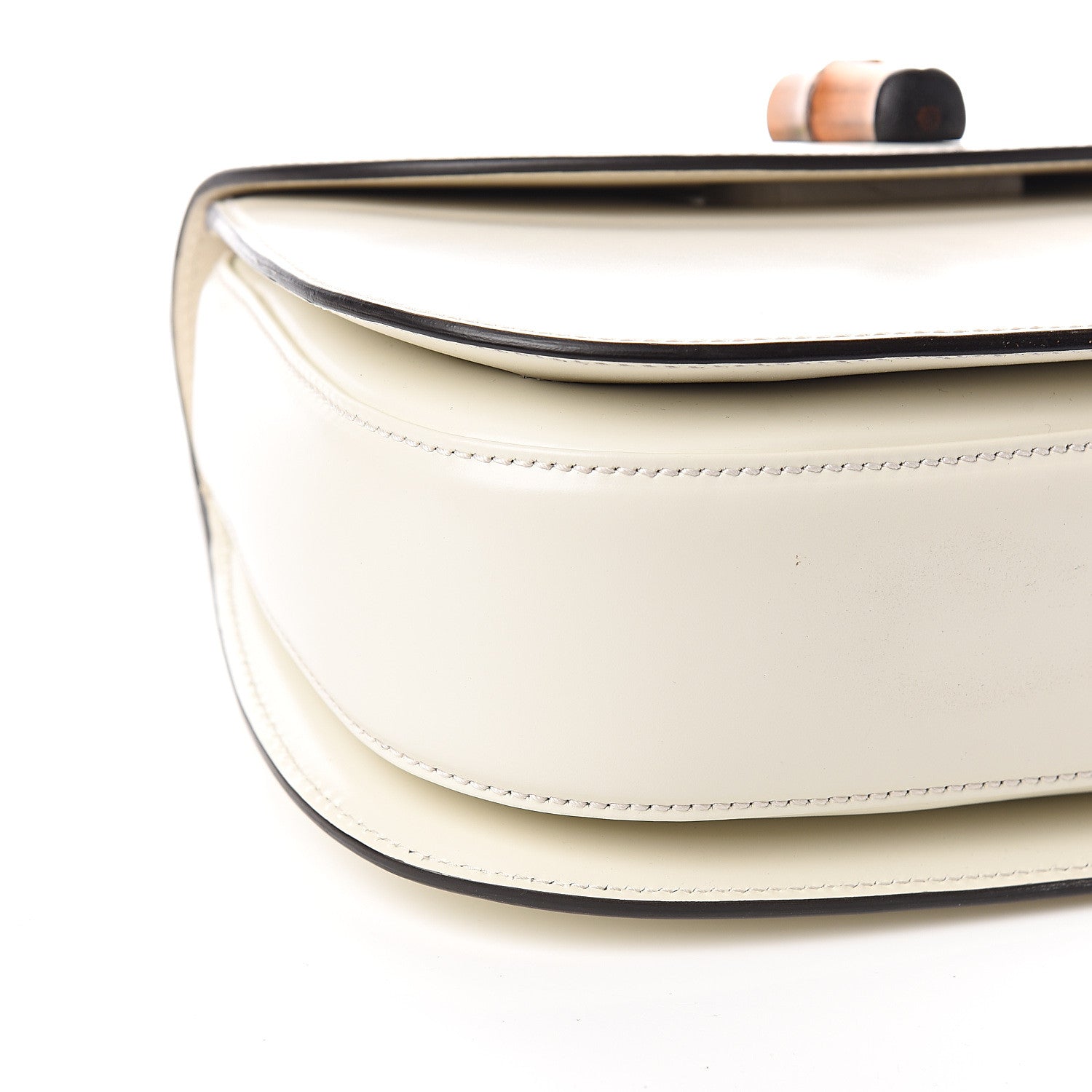 Gucci Calfskin Plexiglass Medium Classic 2 Top Handle Bag White 7 of 10