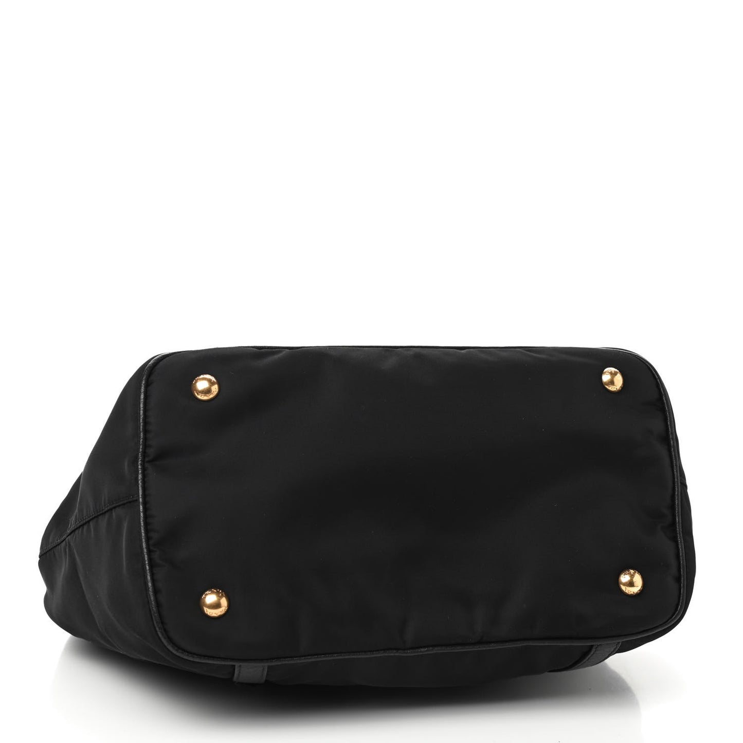 Tessuto Nylon Vitello Daino Tote Black