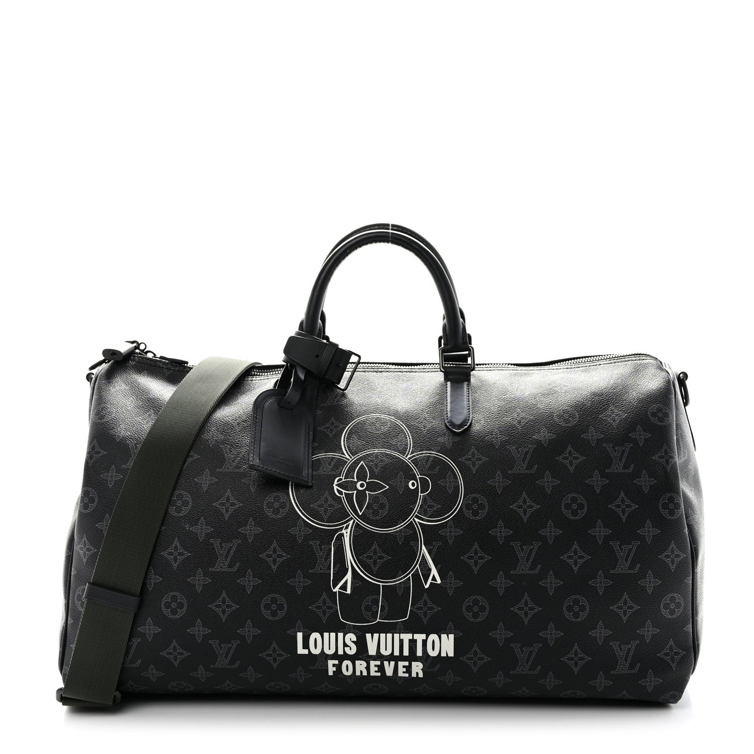 Louis Vuitton Monogram Eclipse Vivienne Keepall Bandouliere 50 1 of 9