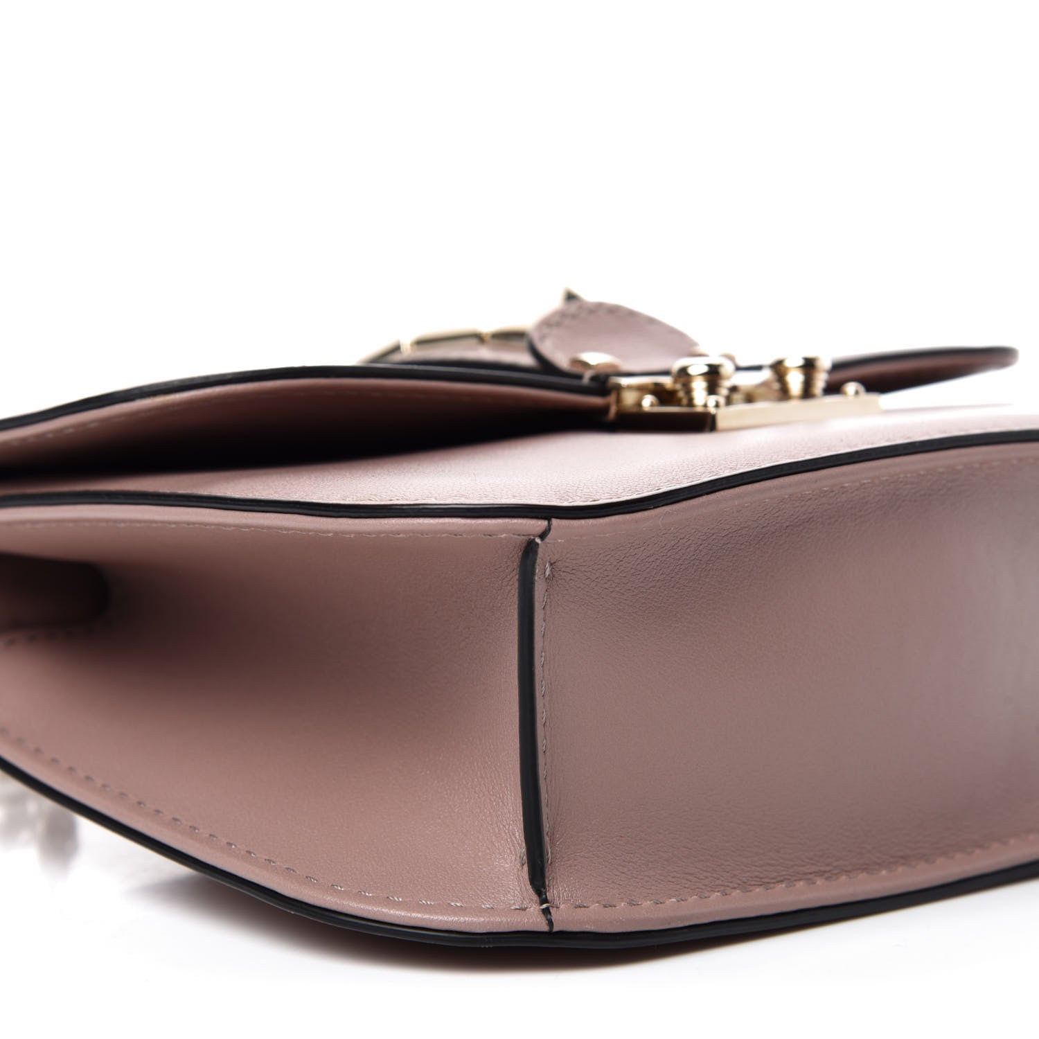 Valentino Garavani Vitello Small Glam Lock Rockstud Flap Poudre 6 of 12