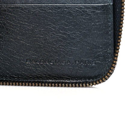 Balenciaga Agneau Classic Hardware Compagnon Wallet Black 6 of 10