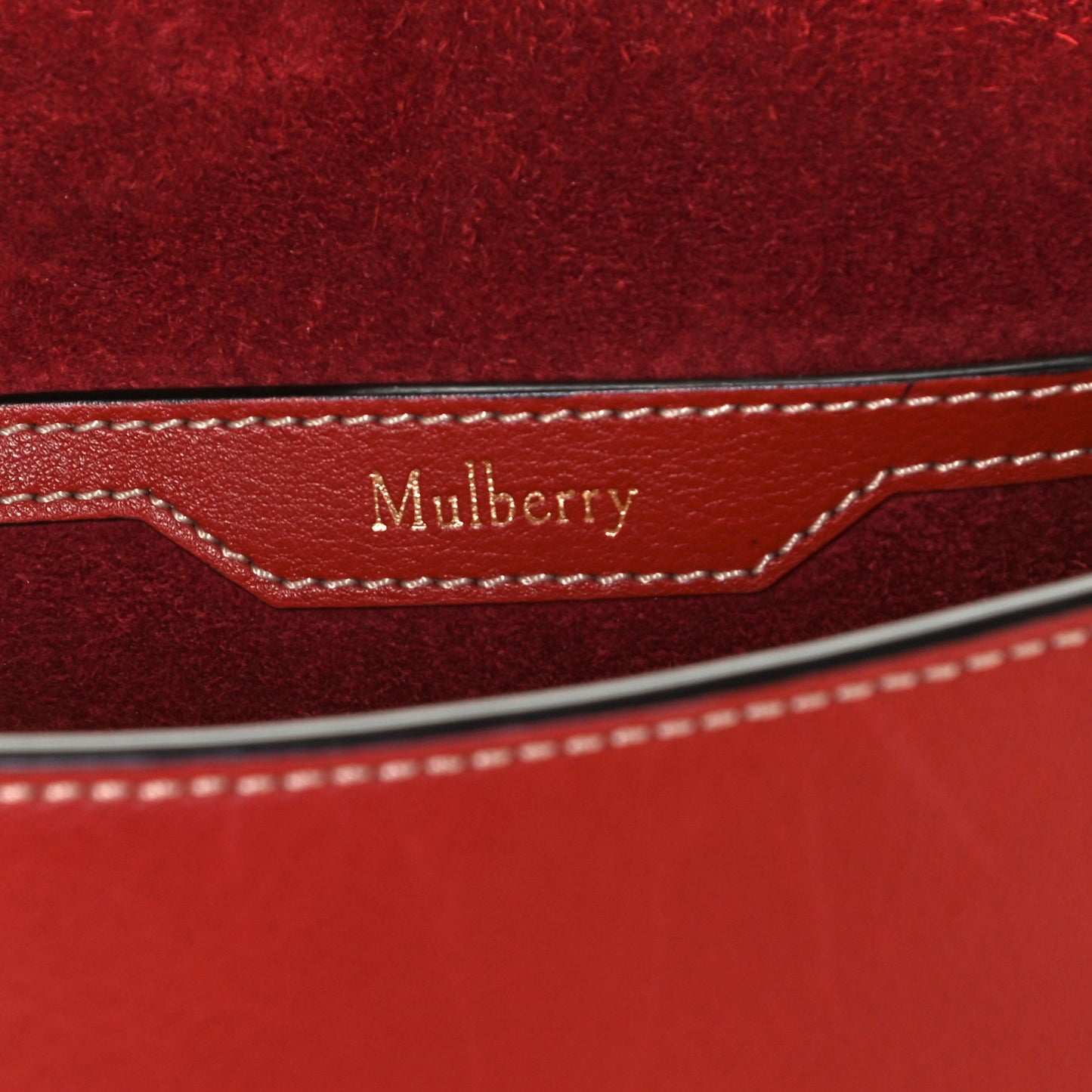Silky Calfskin Amberley Satchel Rust