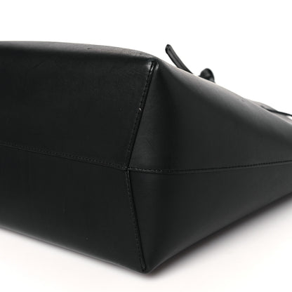 Mansur Gavriel Vegetable Tanned Calfskin Bucket Bag Black Royal 9 of 10