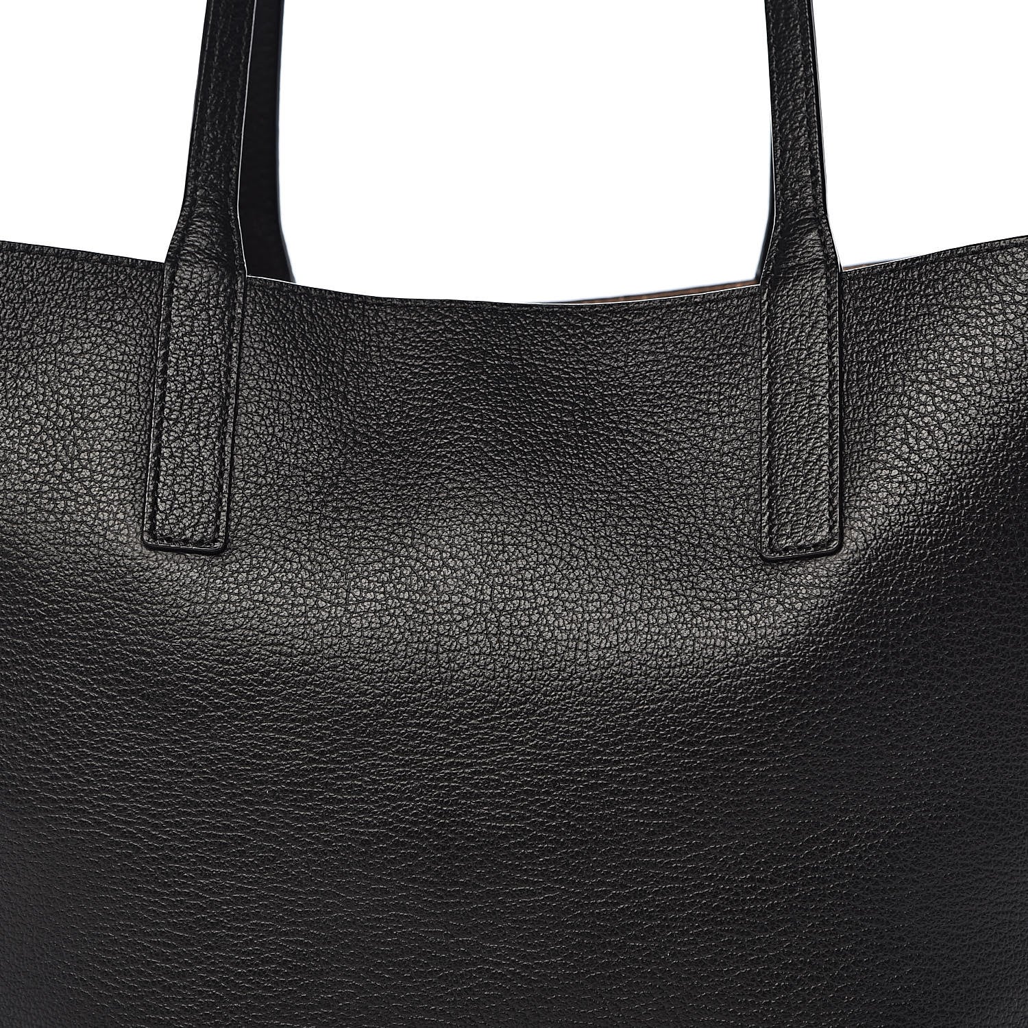 MCM Grained Calfskin Large Reversible Wandel Tote Black 17 of 19