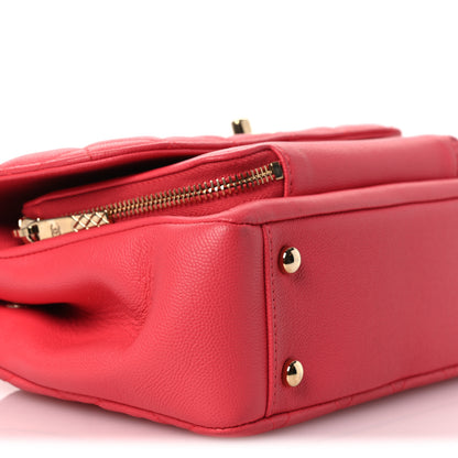 Chanel Caviar Quilted Small Business Affinity Flap Dark Pink 9 of 13