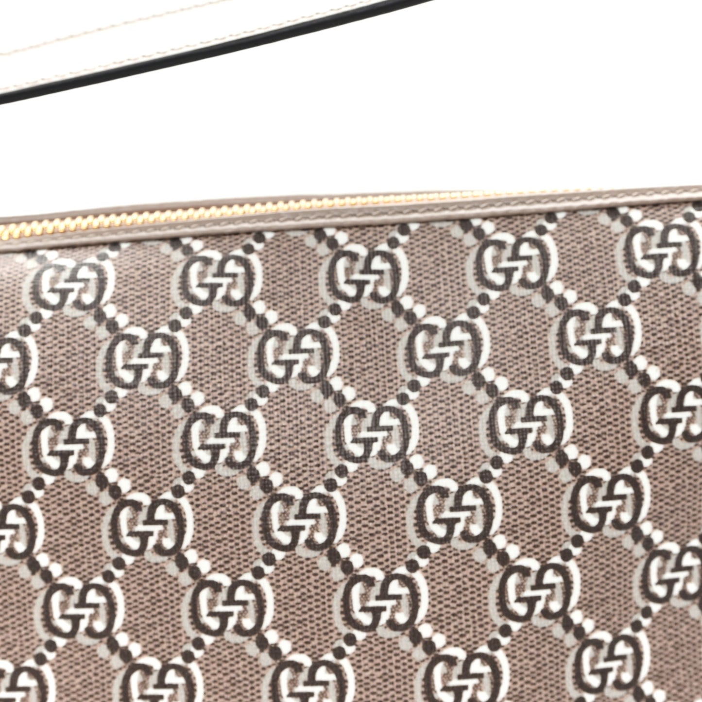 GG Shadow Monogram Super Mini Ophidia Shoulder Bag Taupe