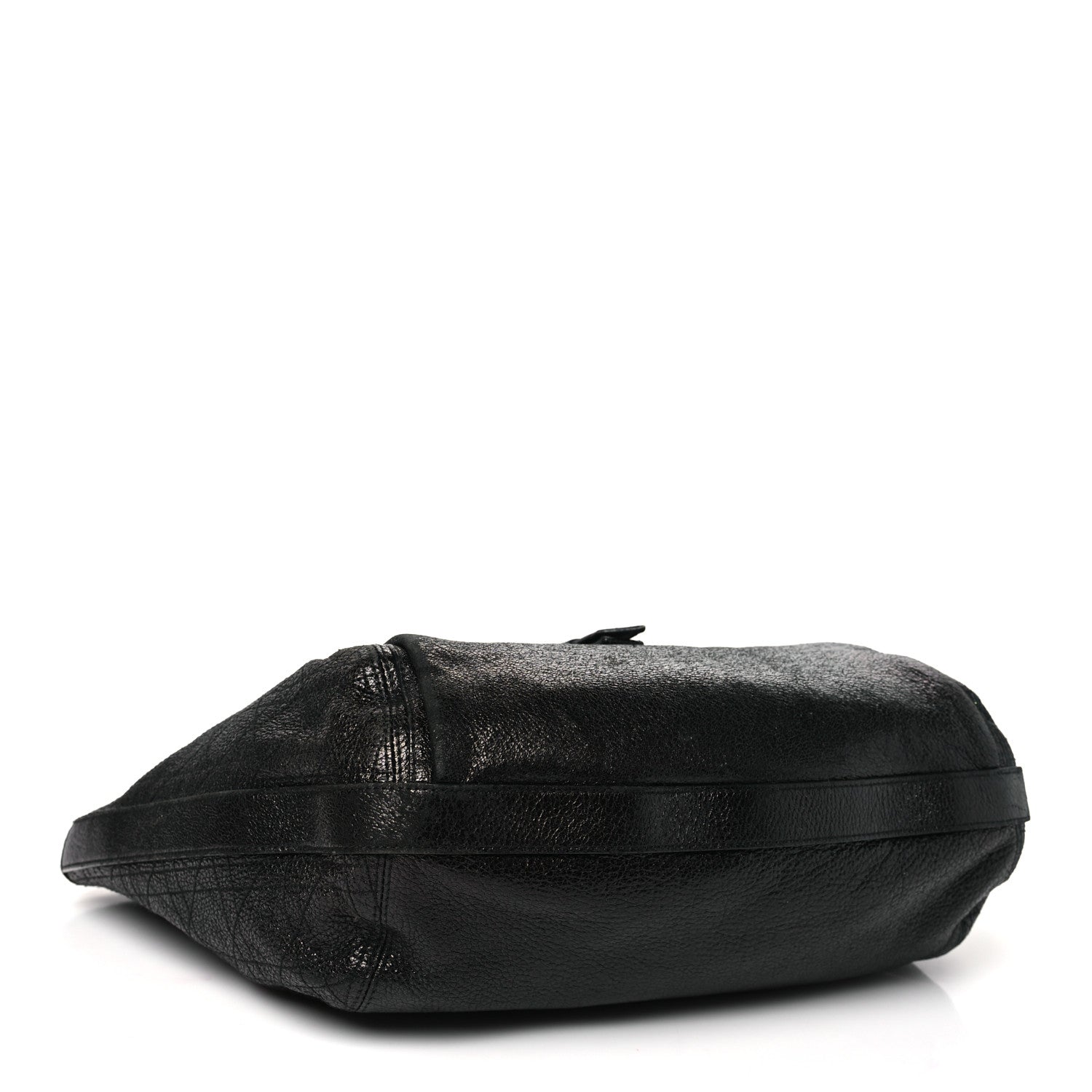 Christian Dior Ceramic Effect Deerskin Cannage Bee Tote Black 4 of 12