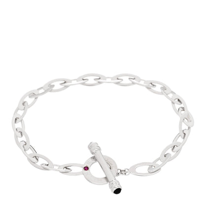 Roberto Coin 18K White Gold Chic and Shine Oval Link Bracelet 2 of 3