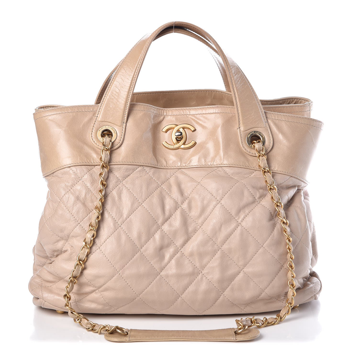Chanel Iridescent Calfskin Large In the Mix Tote Beige 1 of 10