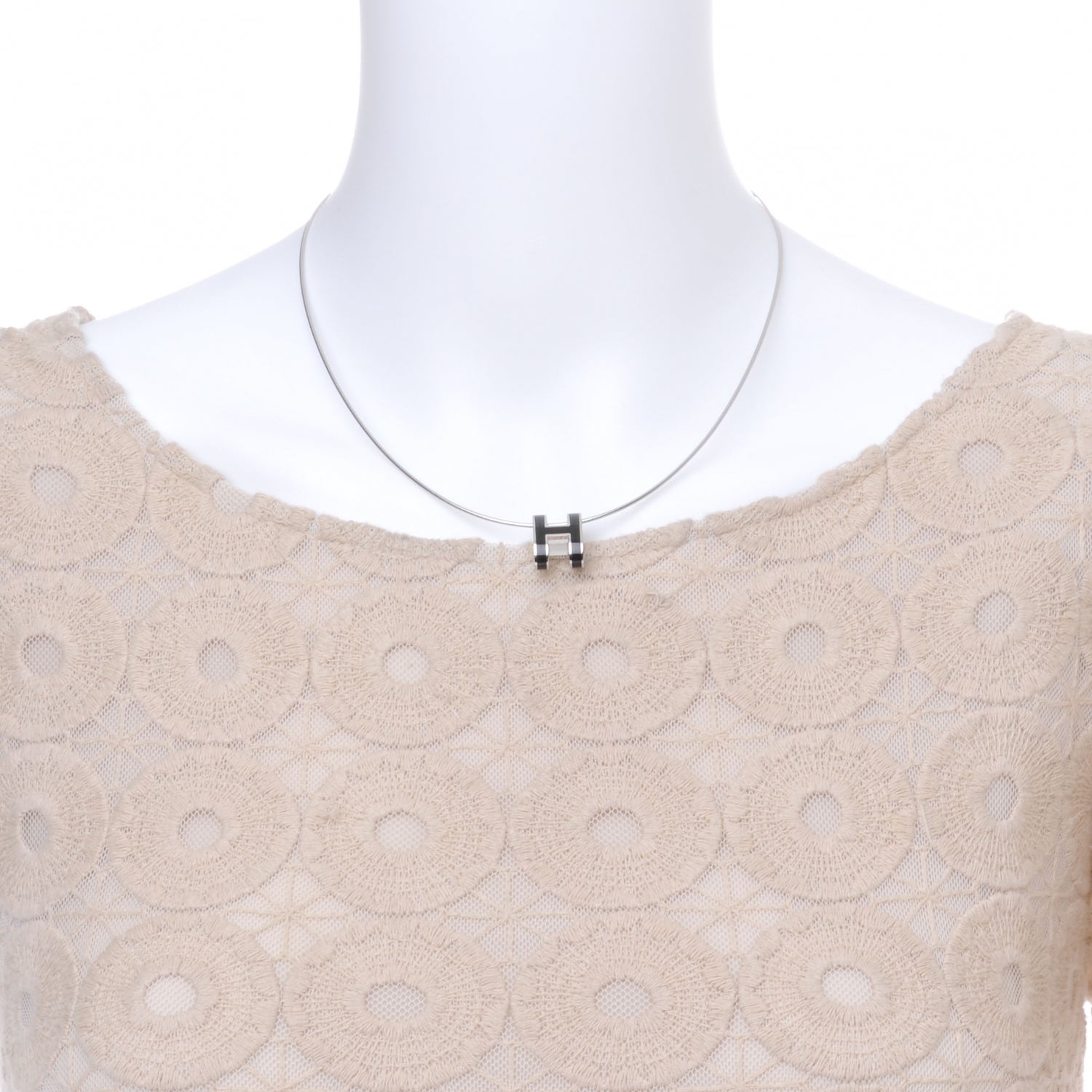 Hermes Pop H Necklace Black 2 of 6