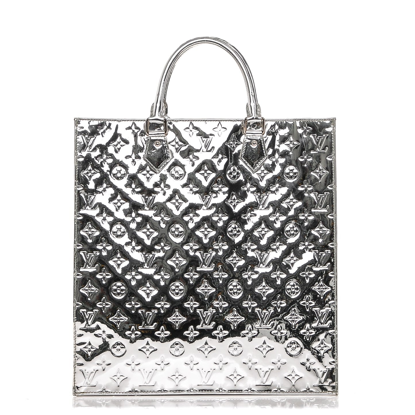 Monogram Miroir Sac Plat Silver