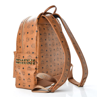 MCM Visetos Medium Side Studs Stark Backpack Cognac 3 of 11