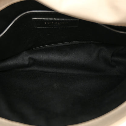 Saint Laurent Crinkled Calfskin Matelasse Monogram Baby Niki Chain Satchel Blanc Vintage 5 of 9