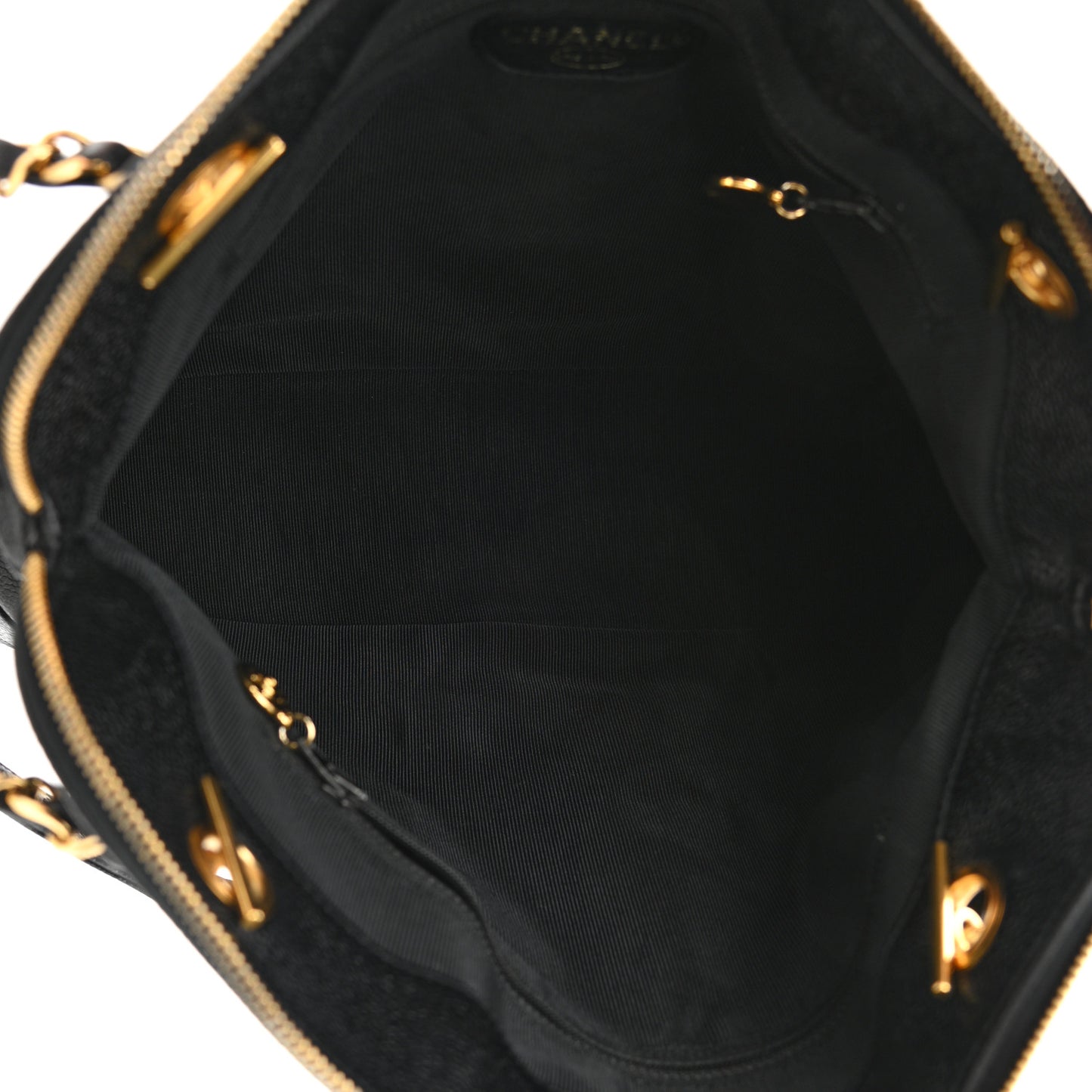 Caviar CC Shoulder Bag Black