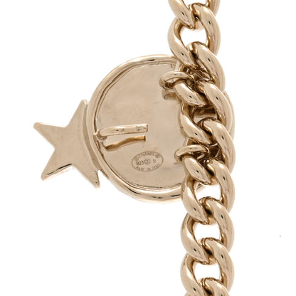 Chanel Chain Link Star Crystal CC Necklace Gold 4 of 4