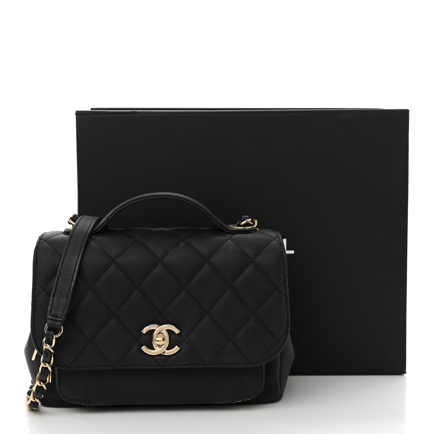 Chanel Caviar Quilted Medium Business Affinity Flap Black 14 of 14