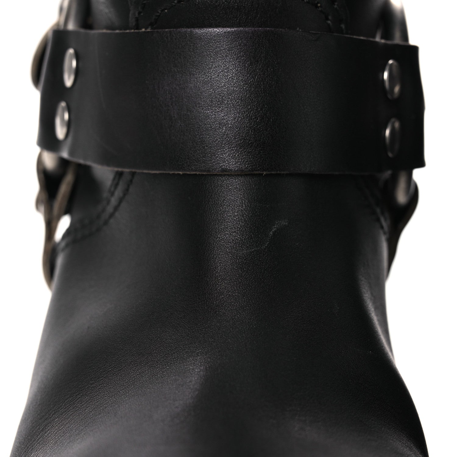 Miu Miu Calfskin Harness Boots 40 Black 11 of 13
