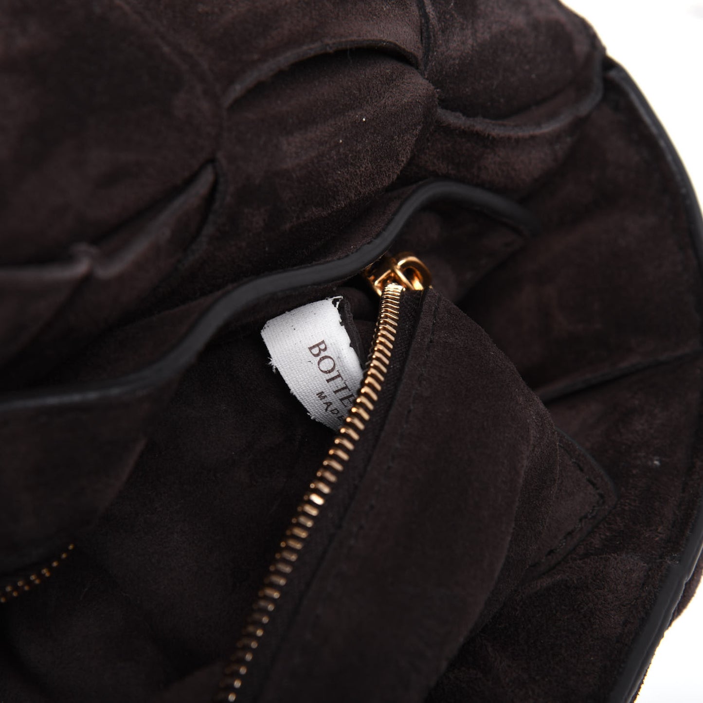 Suede Maxi Intrecciato Padded Chain Cassette Crossbody Bag Fondant