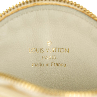 Louis Vuitton Vernis Trunks and Bags Porte-Monnaie Round Coin Purse Beige 6 of 7