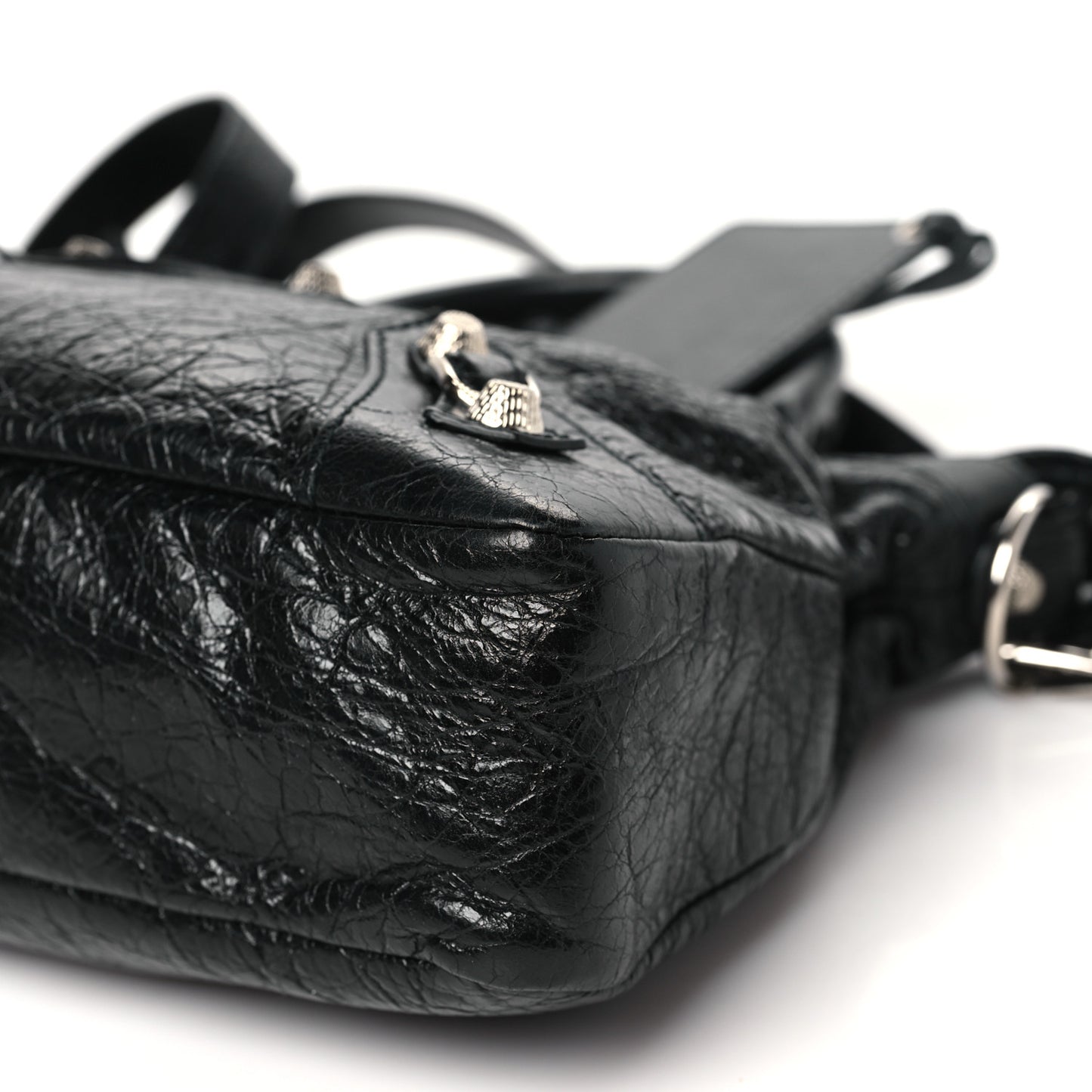 Agneau Giant 12 Silver Hardware Town Black