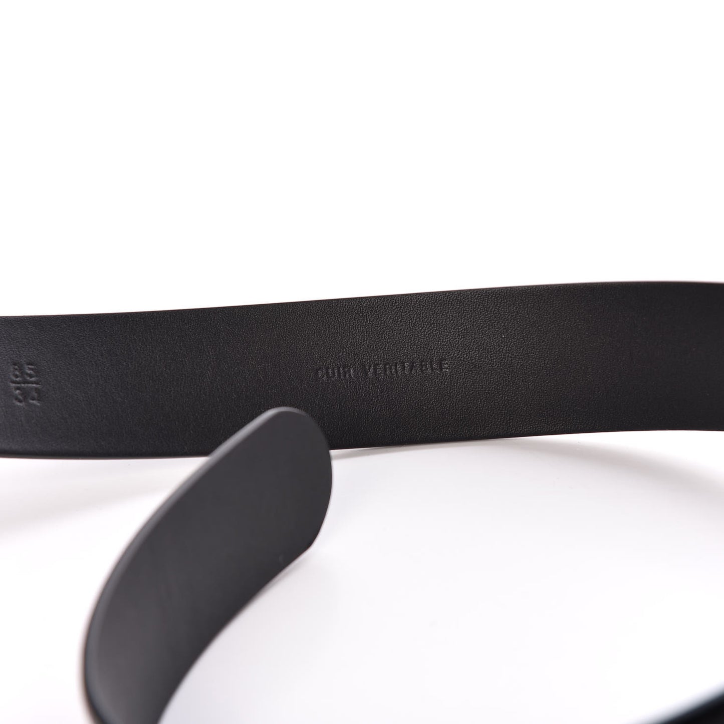 Calfskin Pearl CC Chain Belt 85 34 Black