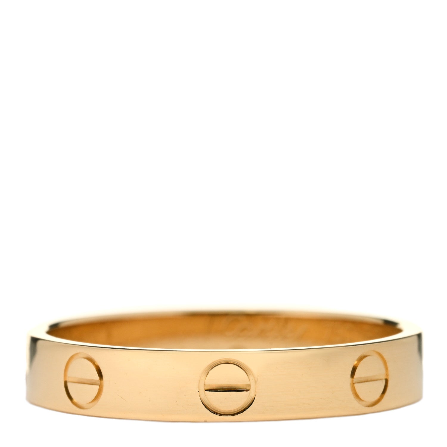 Cartier 18K Yellow Gold 3.5mm LOVE Wedding Band Ring 58 8.25 1 of 4