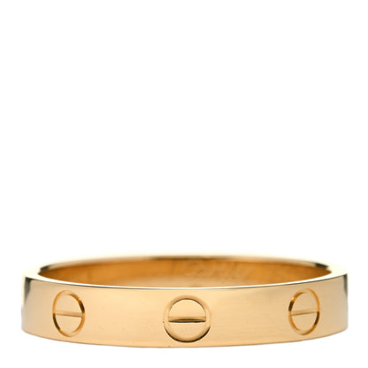 Cartier 18K Yellow Gold 3.5mm LOVE Wedding Band Ring 58 8.25 1 of 4