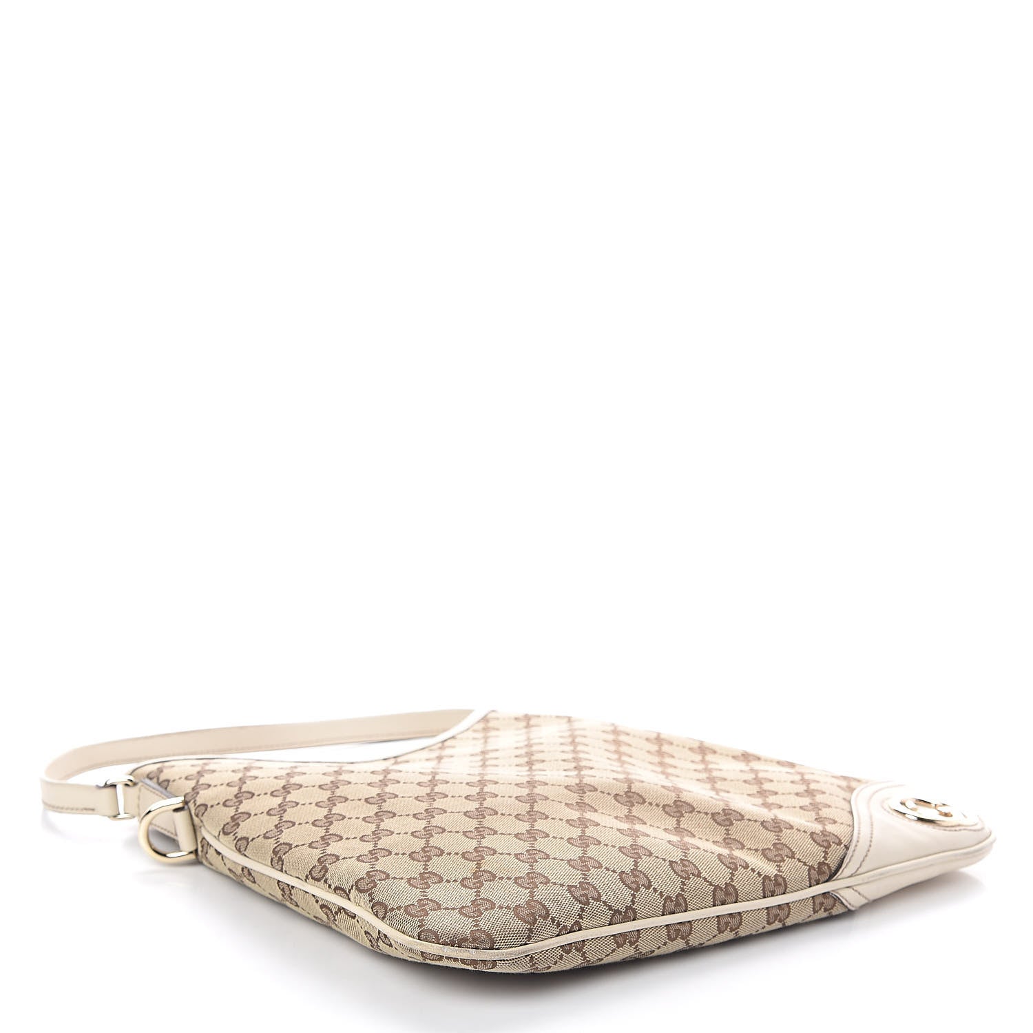 Gucci Monogram Medium New Britt Hobo Off White 4 of 9