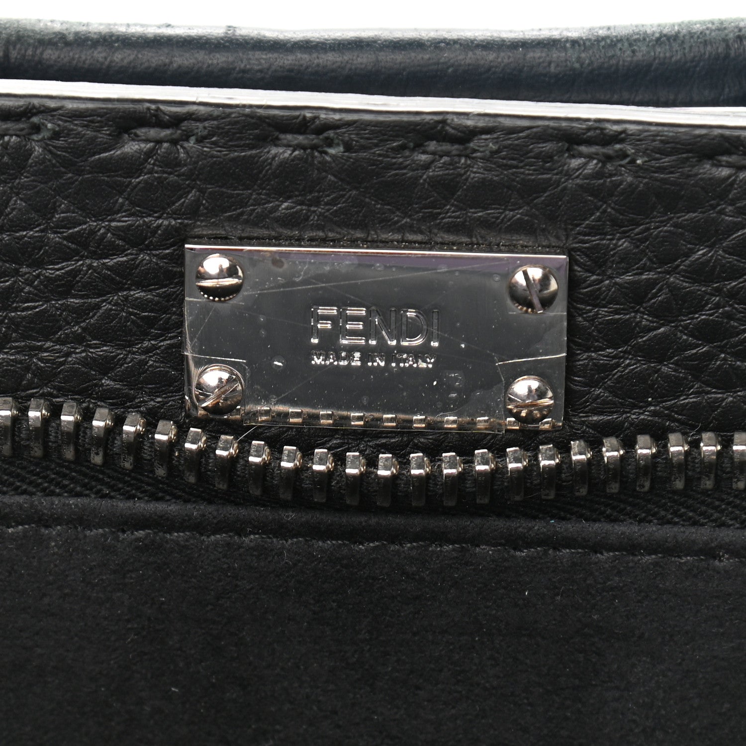 Fendi Cuoio Romano Selleria Monster Eyes Large Mens Peekaboo Iconic Essential Satchel Blue 7 of 12