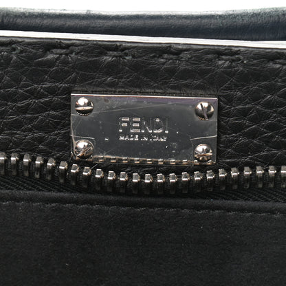 Fendi Cuoio Romano Selleria Monster Eyes Large Mens Peekaboo Iconic Essential Satchel Blue 7 of 12
