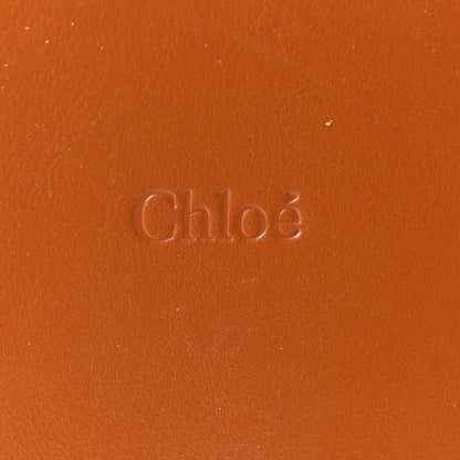 Chloe Raffia Smooth Calfskin Medium Sense Basket Caramel 5 of 8