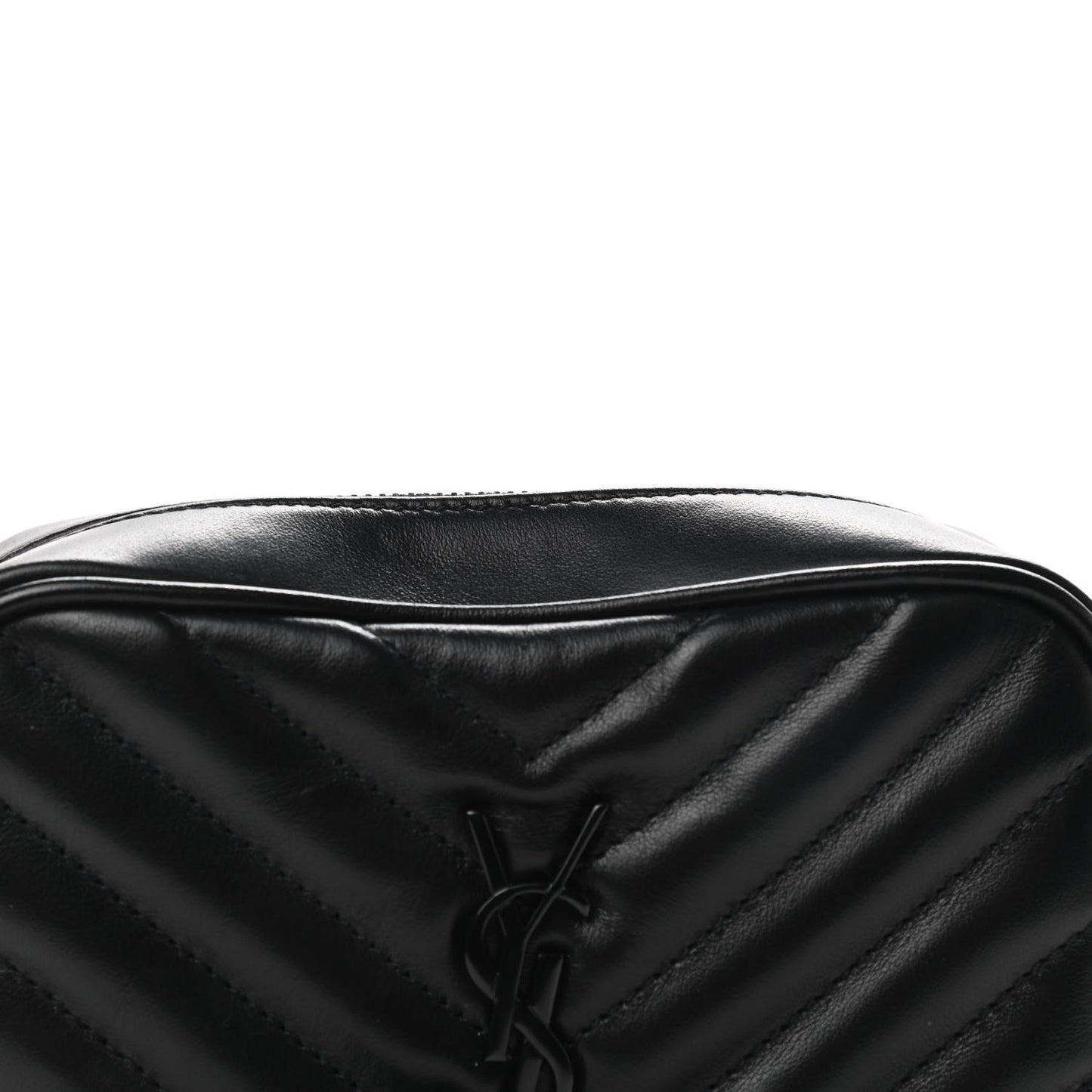 Calfskin Matelasse Monogram Lou Belt Bag Black