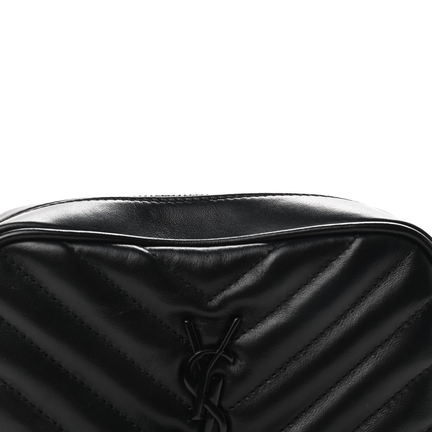 Saint Laurent Calfskin Matelasse Monogram Lou Belt Bag Black 9 of 9