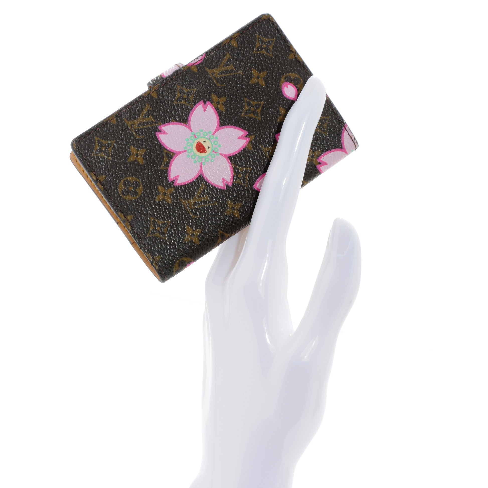 Louis Vuitton Monogram Cherry Blossom Carnet de Bal Mini Agenda Cover Brown 2 of 5