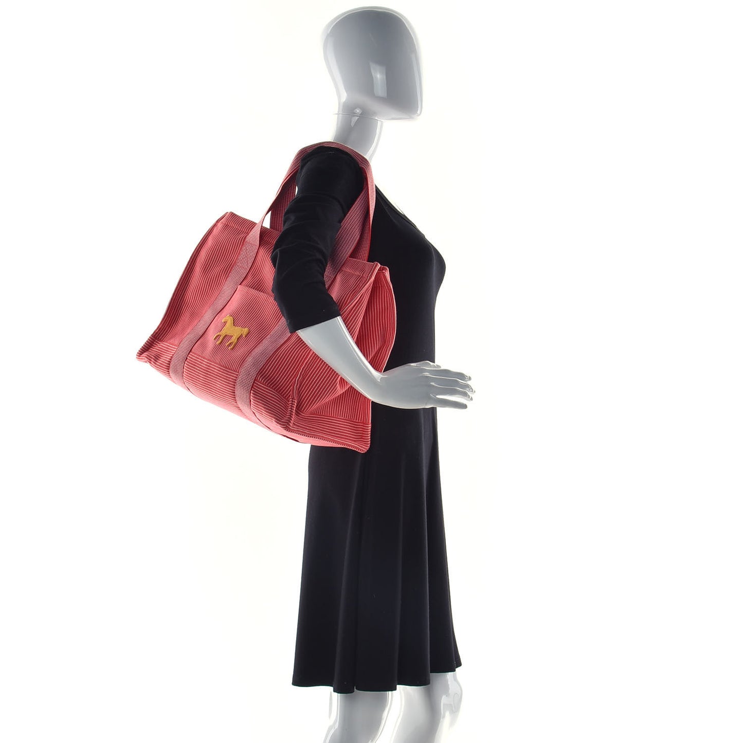Cotton Canvas Wool Cavalcolor Nappy Tote Bag
