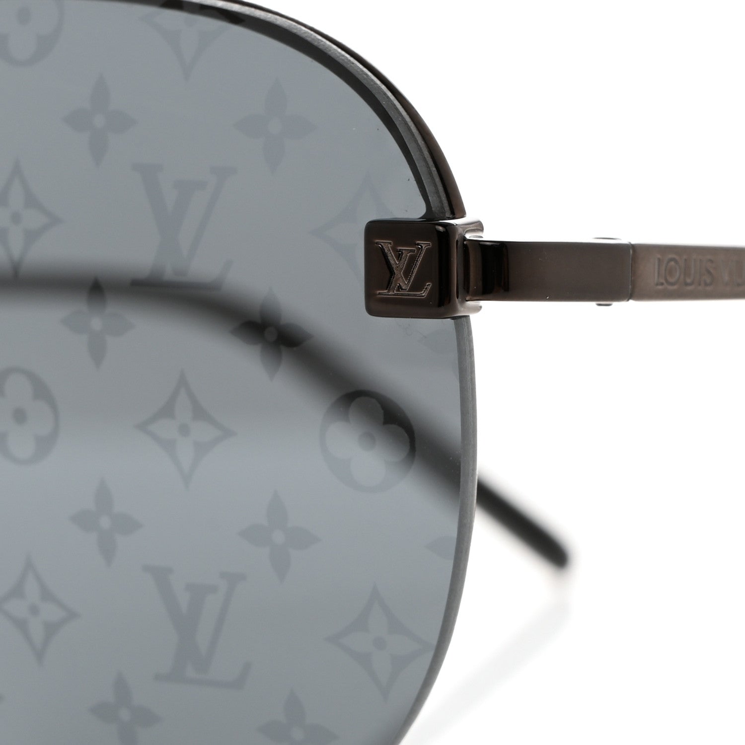Louis Vuitton Monogram Clockwise Sunglasses Z1019E Dark Gun 7 of 8