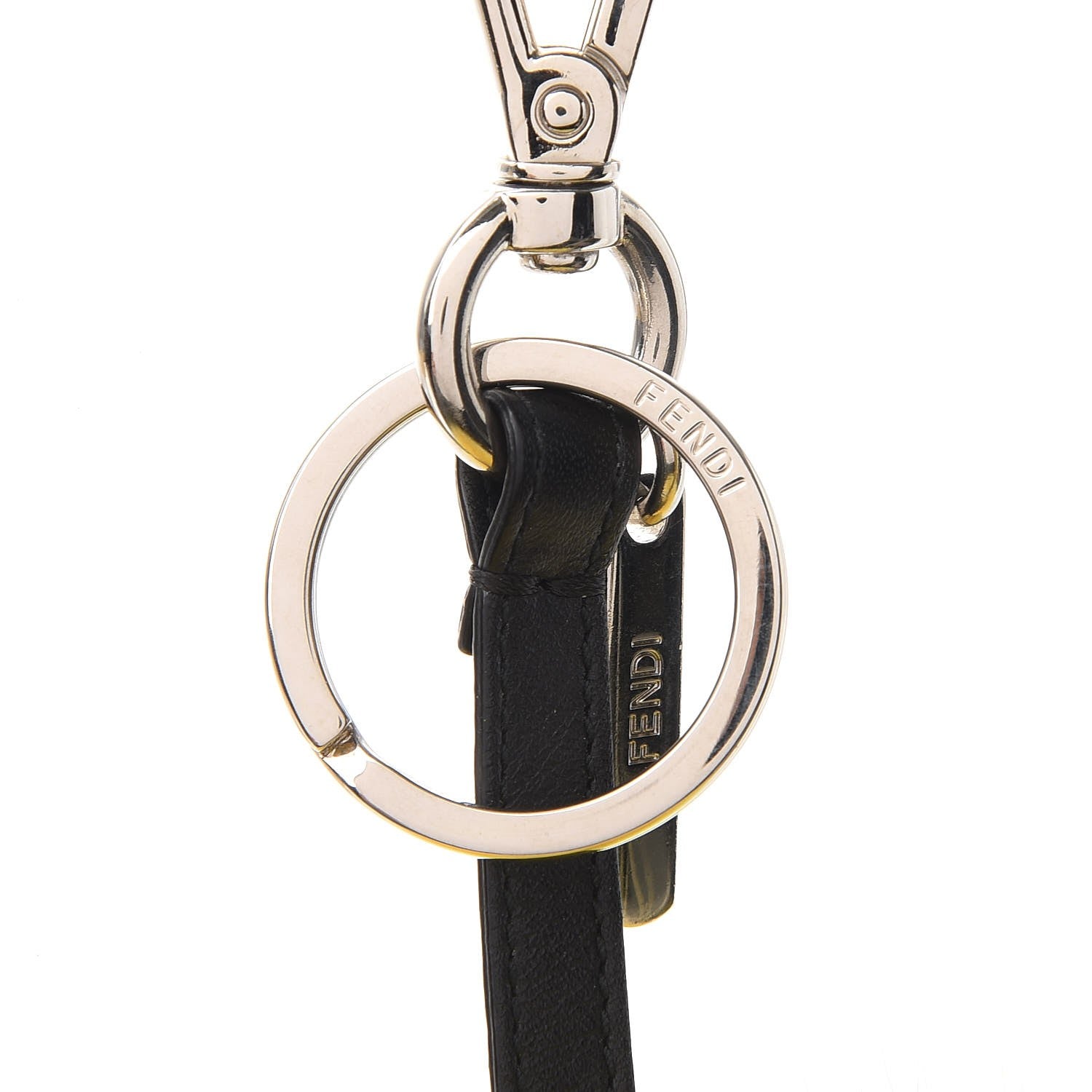 Fendi Fox Fur Smiley Bag Charm Yellow 7 of 8