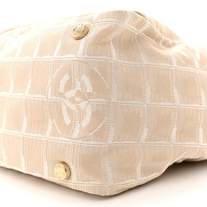 Chanel Nylon Medium Travel Tote Beige 10 of 15