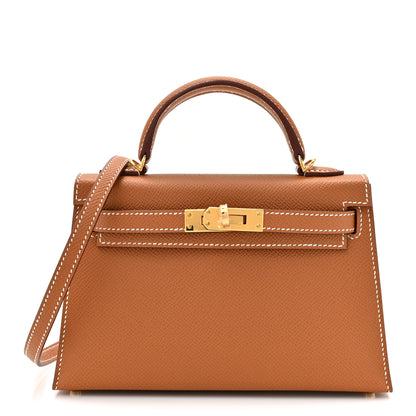 Hermes Epsom Mini Kelly Sellier 20 Gold 1 of 11