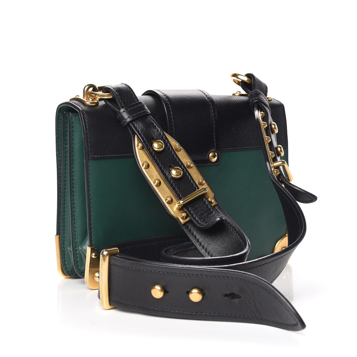 City Calf Saffiano Cahier Bag Biliardo Black