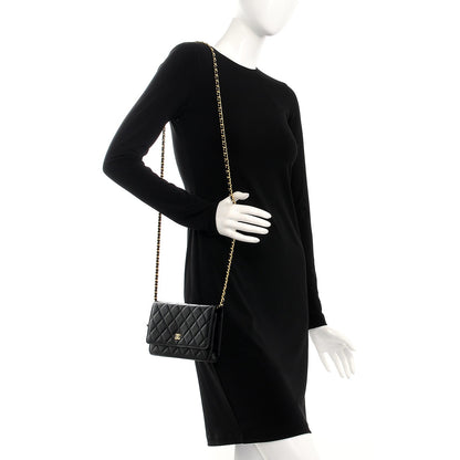 Chanel Caviar Quilted Wallet On Chain WOC Black 2 of 9