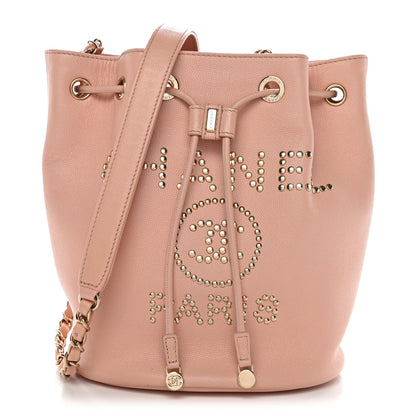 Chanel Caviar Deauville Drawstring Bucket Bag Light Pink 1 of 10