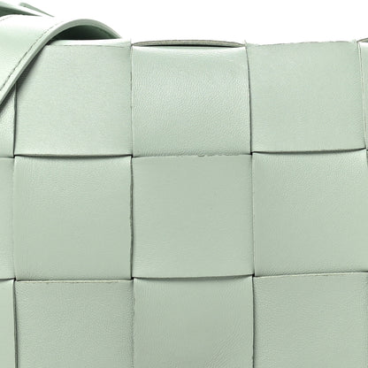 Bottega Veneta Lambskin Maxi Intreccio Small Cassette Crossbody Bag New Sauge 7 of 9