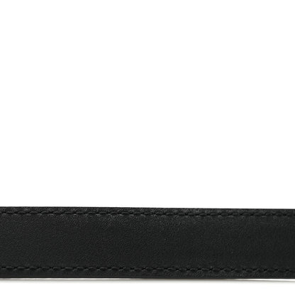 Gucci Plutone Calfskin Palladium Double G 20mm Belt 100 40 Black 5 of 10