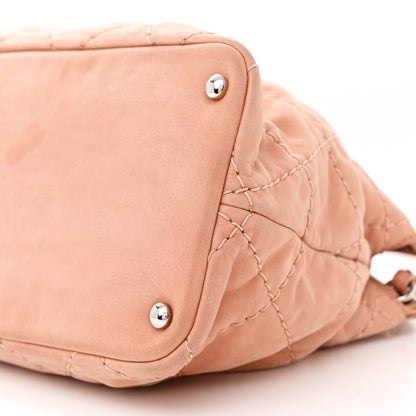 Chanel Iridescent Calfskin Quilted Small Sea Hit Tote Light Pink 11 of 16