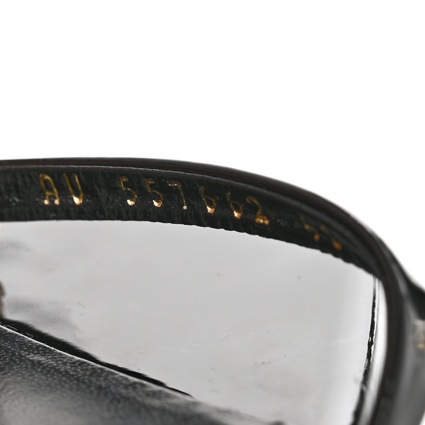 Patent Calfskin Opyum 110 Sandals 40 Black Gold