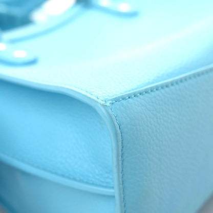 Balenciaga Grained Calfskin Neo Classic Silver Hardware Mini City Azur 9 of 21