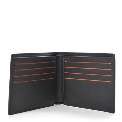 MCM Grained Calfskin Logo Bi-Fold Wallet Black 5 of 6