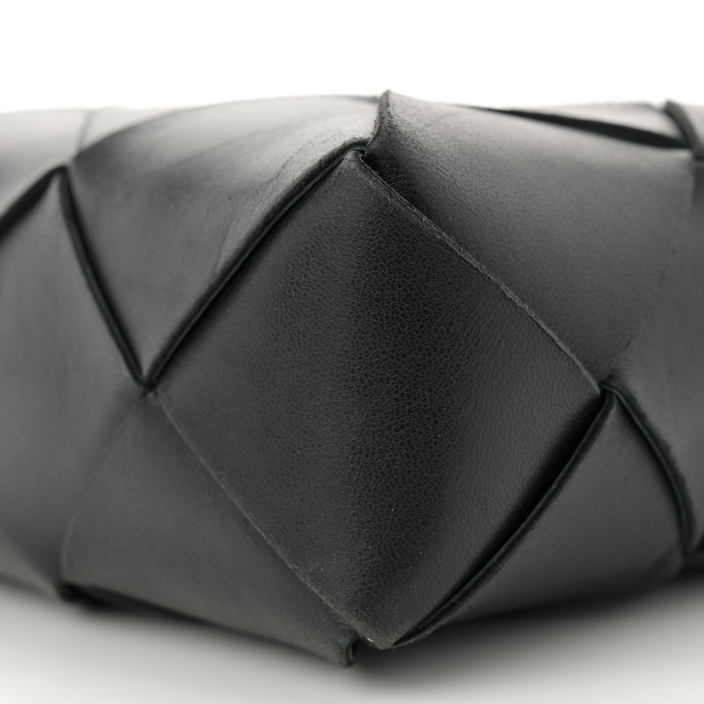 Lambskin Maxi Intrecciato Small Cassette Camera Bag Black