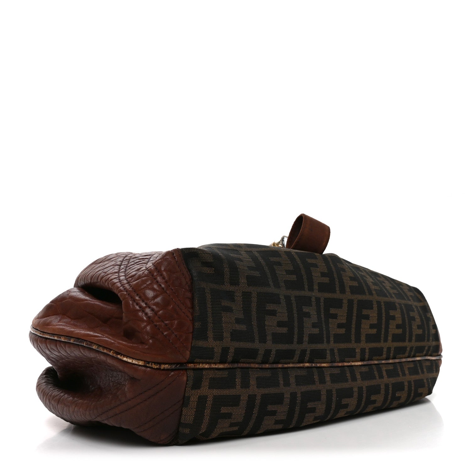 Fendi Zucca Nappa Nuvolata Vitello Tortuga Spy Tobacco Moro
